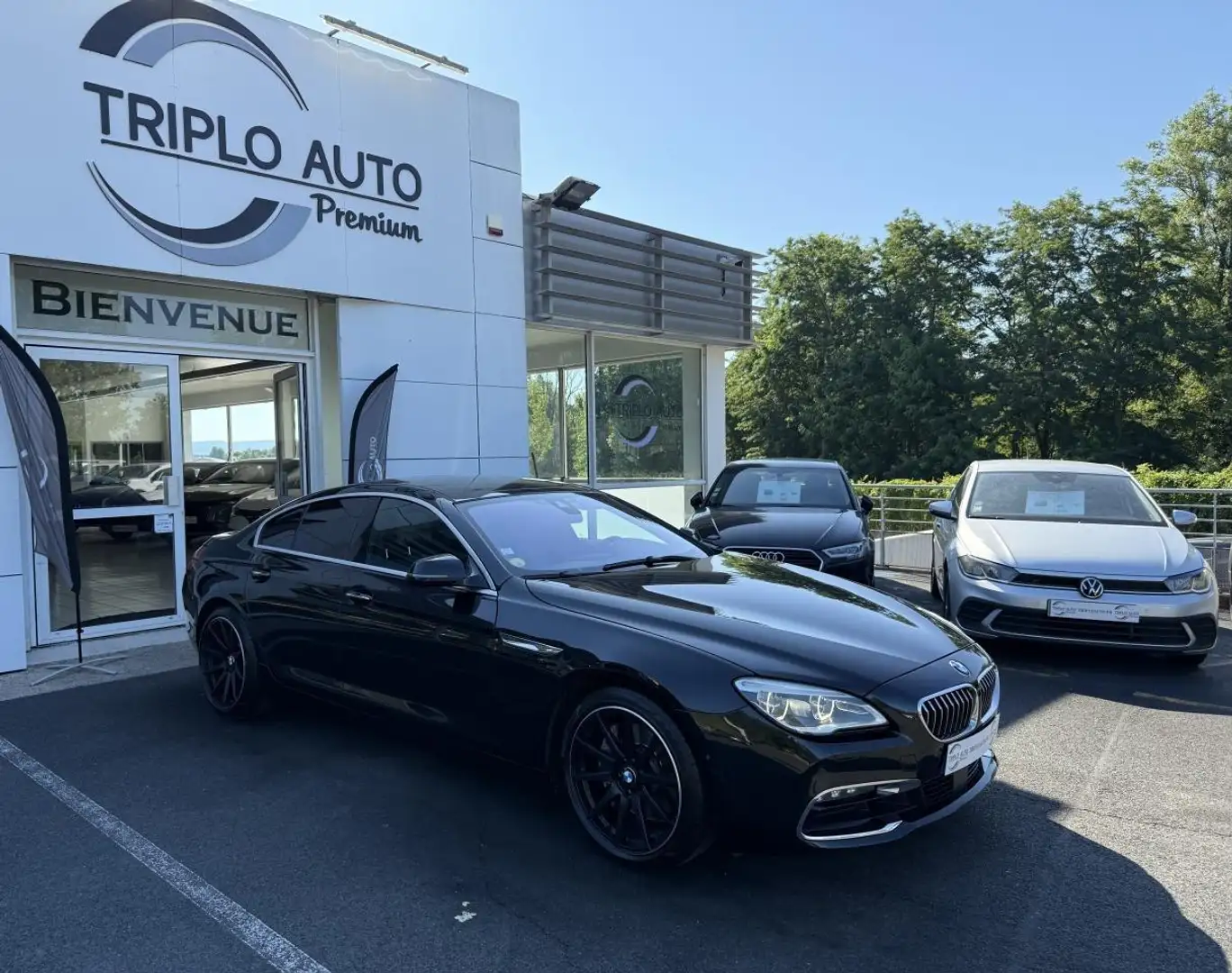 BMW 640 640d xDrive Gran Coupé Exclusive - BVA Sport GPS + Noir - 1