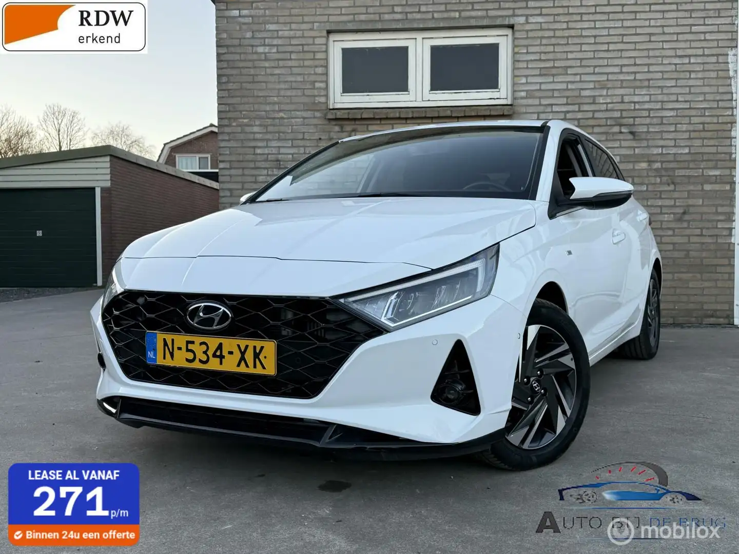 Hyundai i20 1.0 T-GDI Premium 100PK Automaat Dodehoek sensor Wit - 1