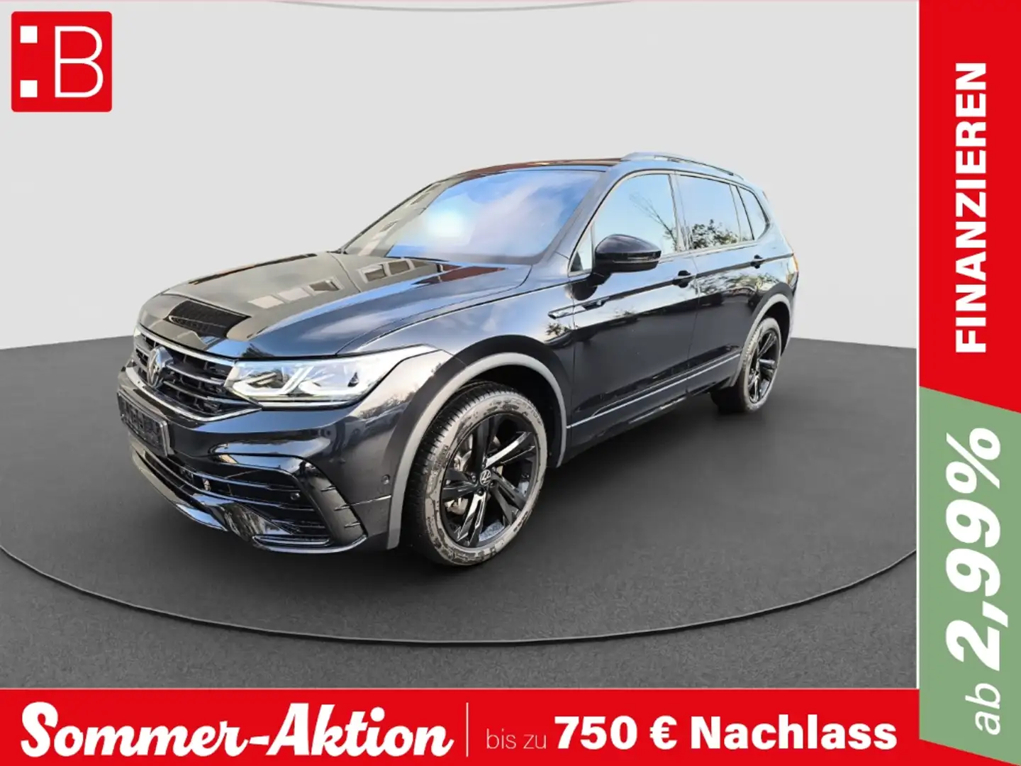 Volkswagen Tiguan Allspace 2.0 TSI DSG 4Motion R-Line 7-SITZE PANO AHK STANDH Schwarz - 1
