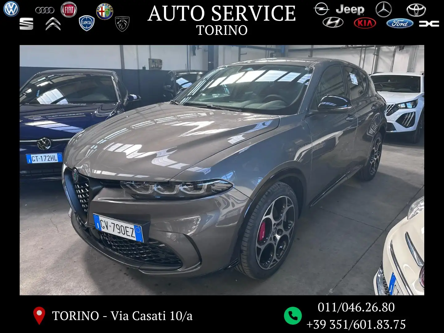 Alfa Romeo Tonale Tonale 1.5 hybrid Veloce 160cv tct7 IN ARRIVO Grigio - 1