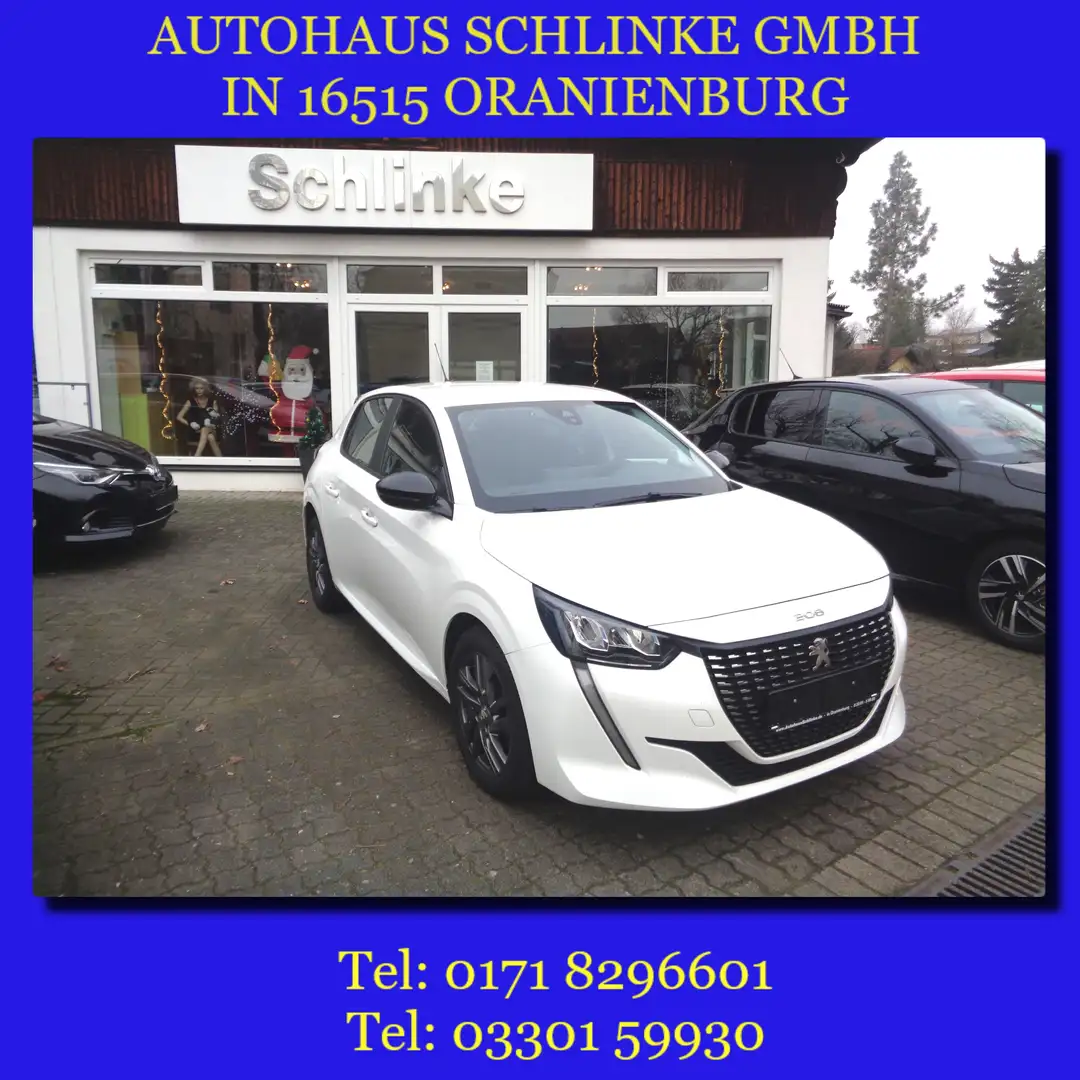 Peugeot 208 1.2 PURE TECH 101PS AUTOMATIK PDC USB GJR SML ALU Blanc - 1