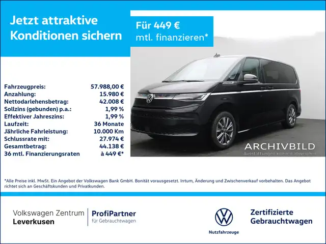 Volkswagen T7 Multivan eHybrid 4Motion Style lang MATRIX