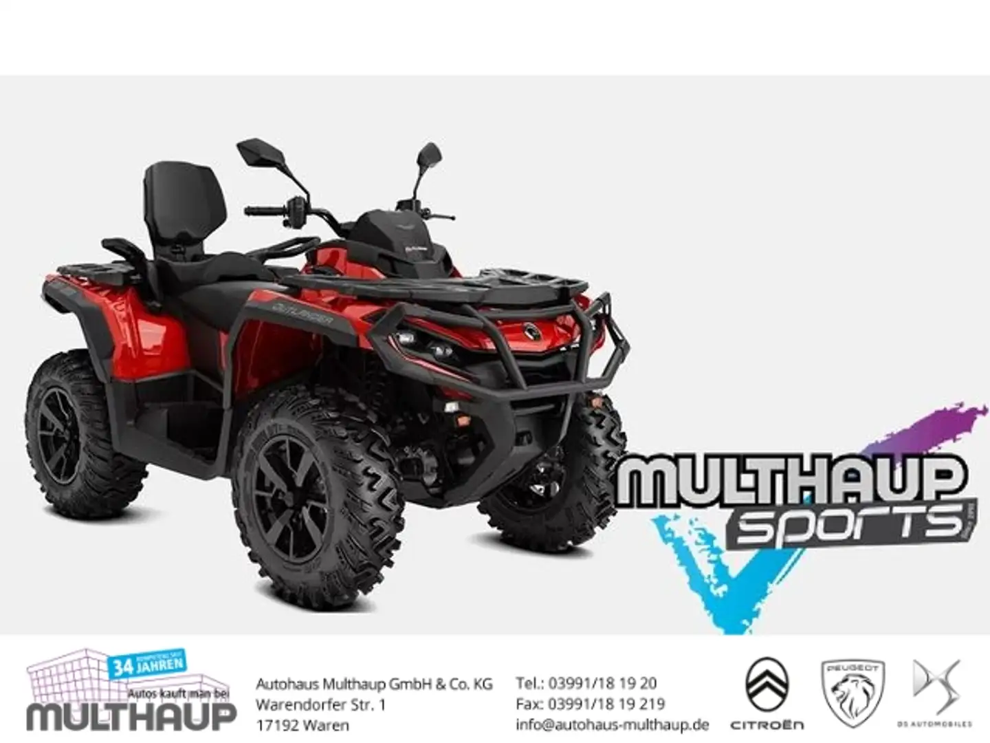 Can-Am Outlander MAX DPS 1000T MY 24 Rood - 1