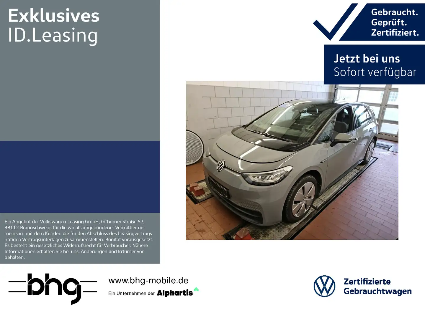 Volkswagen ID.3 Pro KomfortPlus Navi connect Wärmepumpe LED Grau - 1