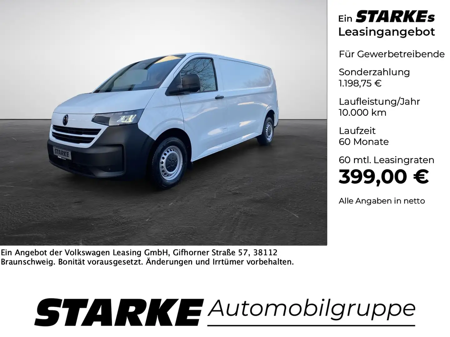 Volkswagen T7 Transporter 2.0 TDI Kasten langer Radstand Wit - 1