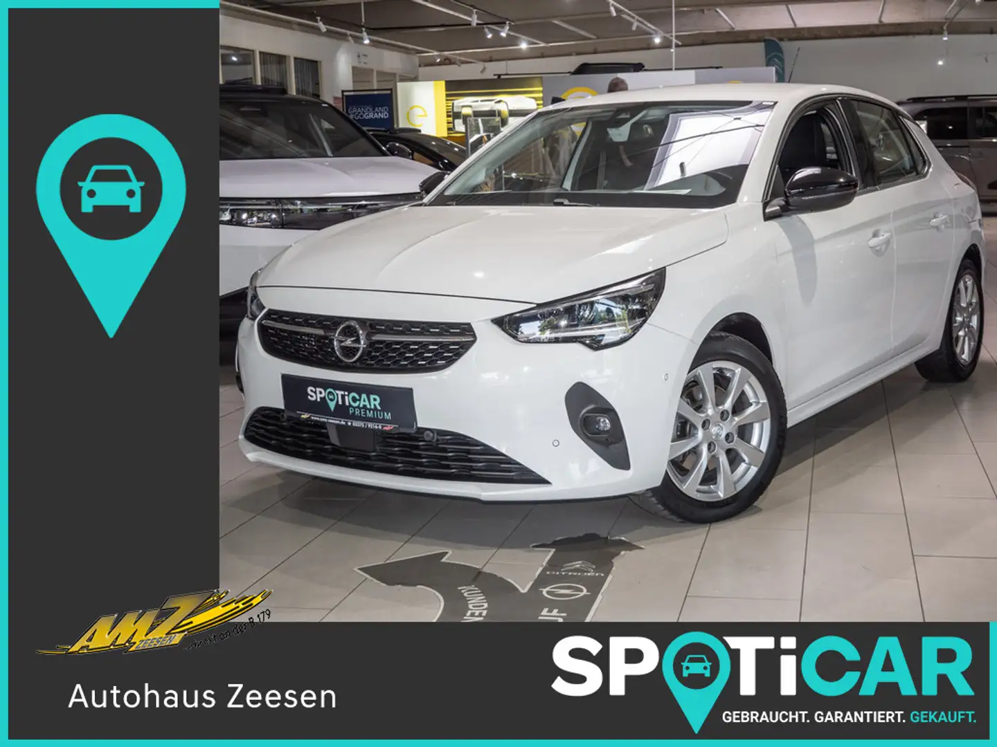 Opel Corsa 1.2 Turbo Elegance SHZ KAMERA PDC LED Weiß - 1