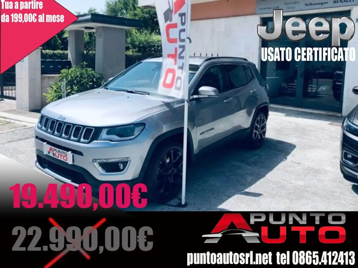 Jeep Compass 2.0 Multijet II 4WD Limited AT9 Grigio - 2