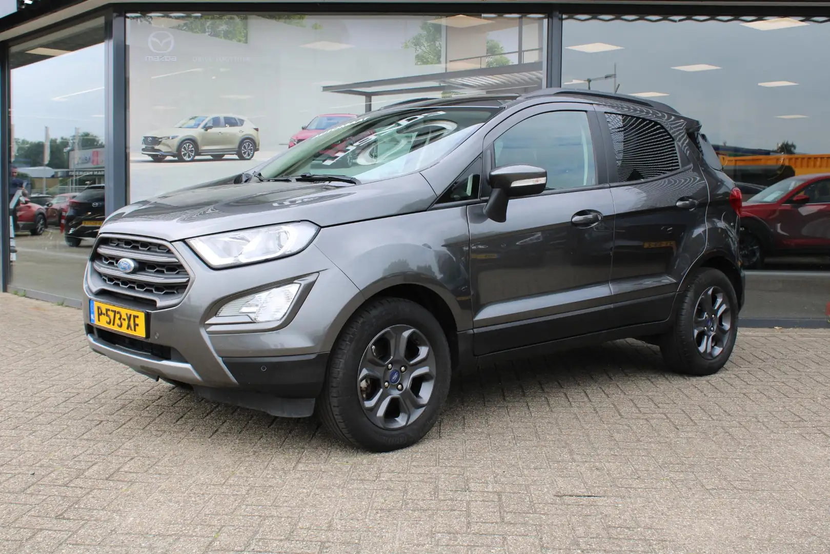 Ford EcoSport 1.0 EcoBoost Titanium , Automaat, Cruise, Navi, PD Grijs - 2