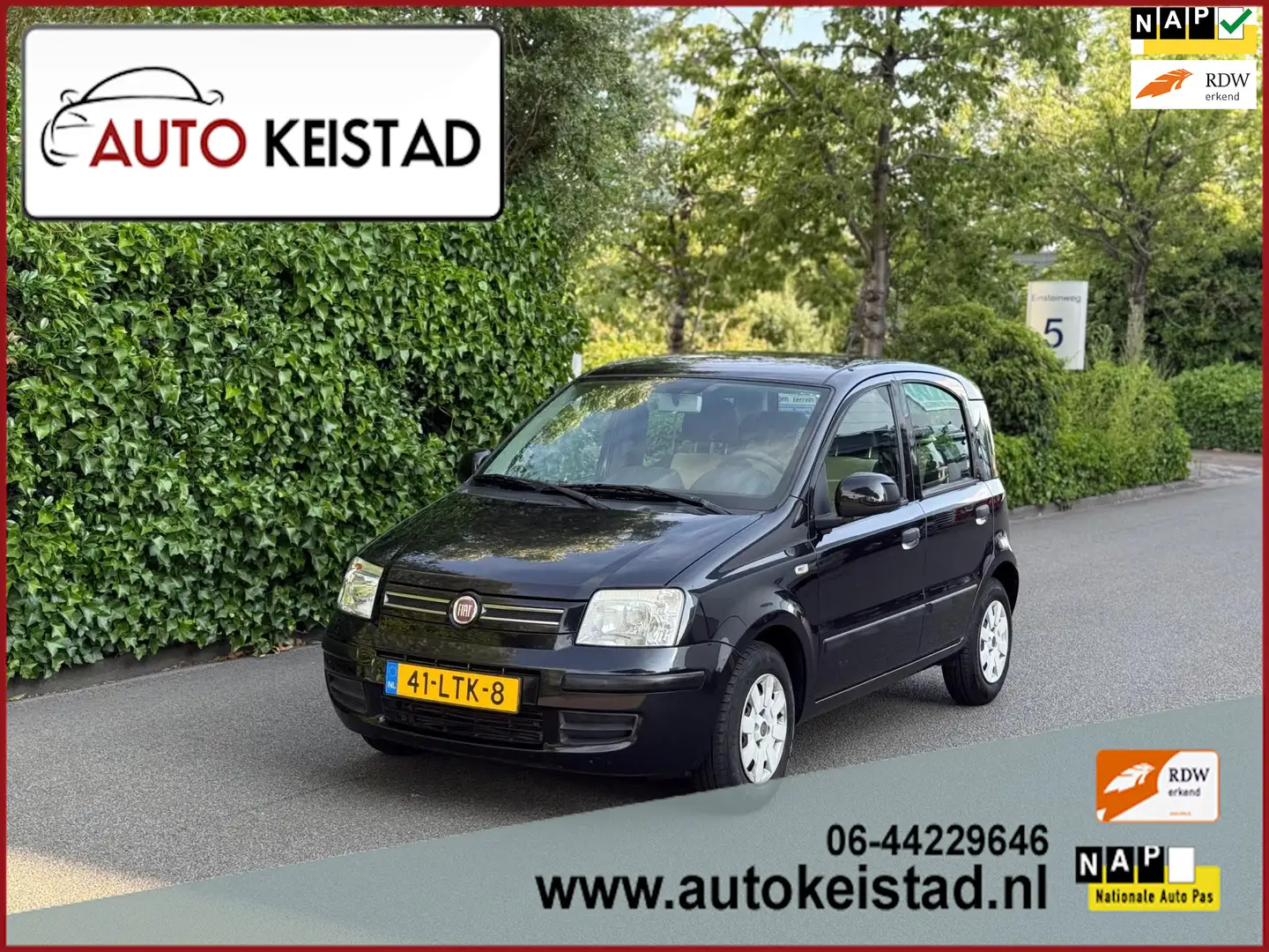 Fiat Panda 1.2 Edizione AIRCO/ELEKTR. RAMEN! 1 JAAR APK! Noir - 1