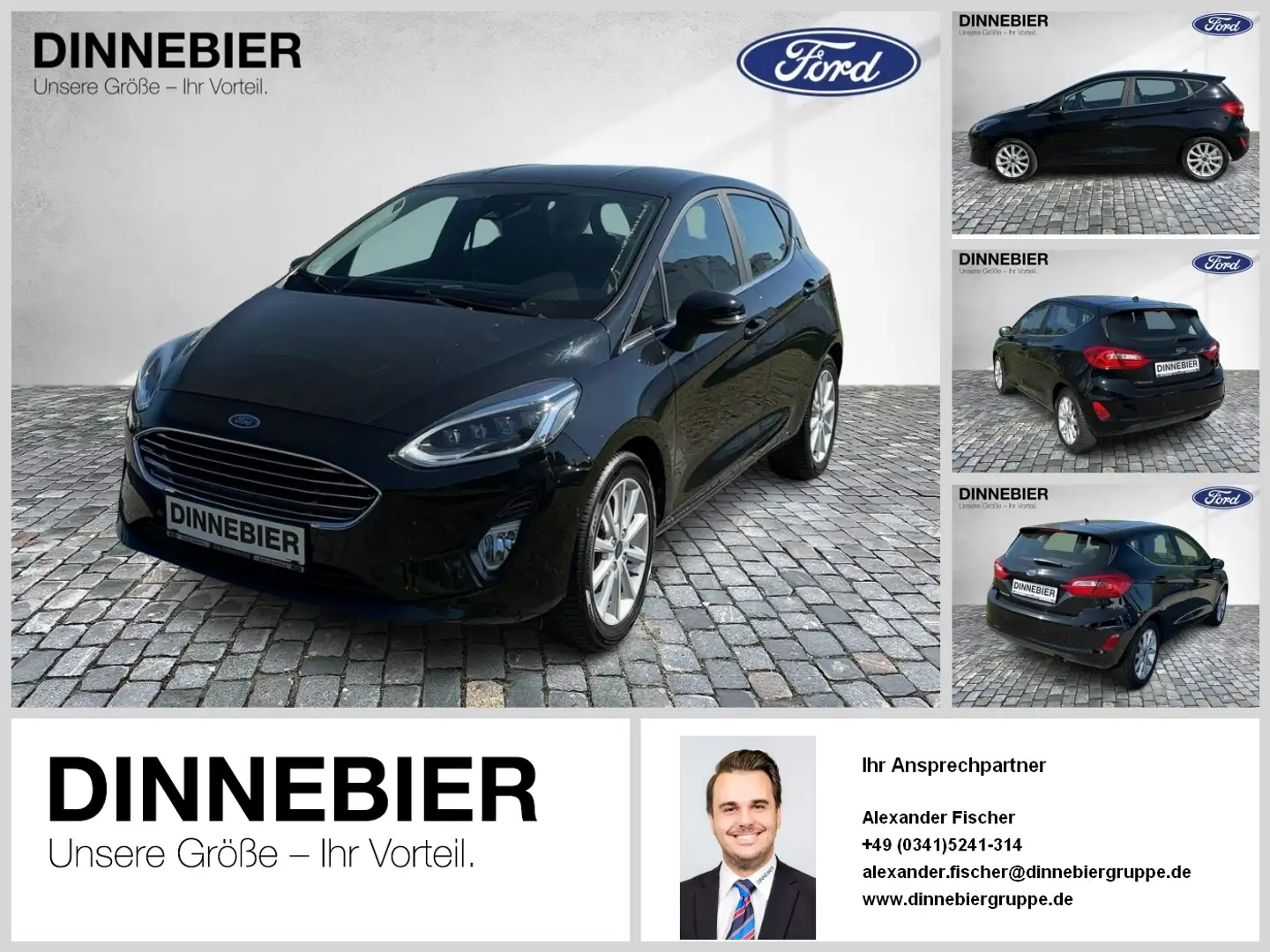 Ford Fiesta 1.0 Titanium LED+Kamera+Winterpaket Noir - 1