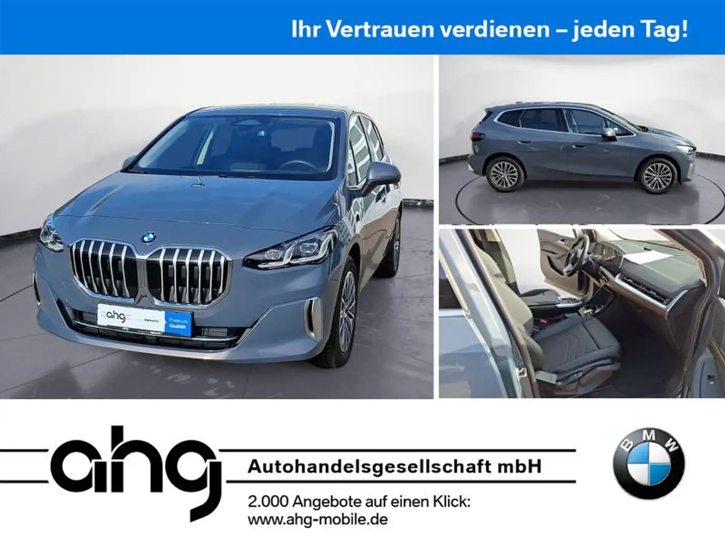 BMW 216 Steptronic DCT Luxury Line Grijs - 1