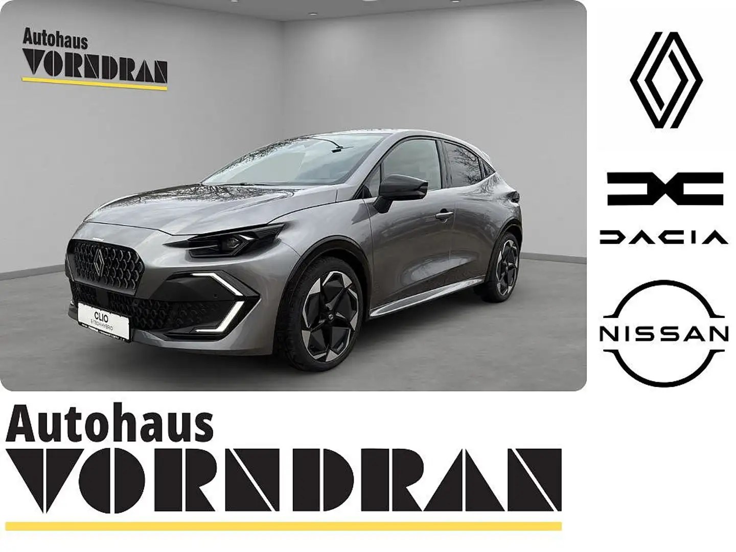 Renault Clio VI Techno Hybrid160 SHZ, Navi, PDCvo+hi+Kamera Grau - 1