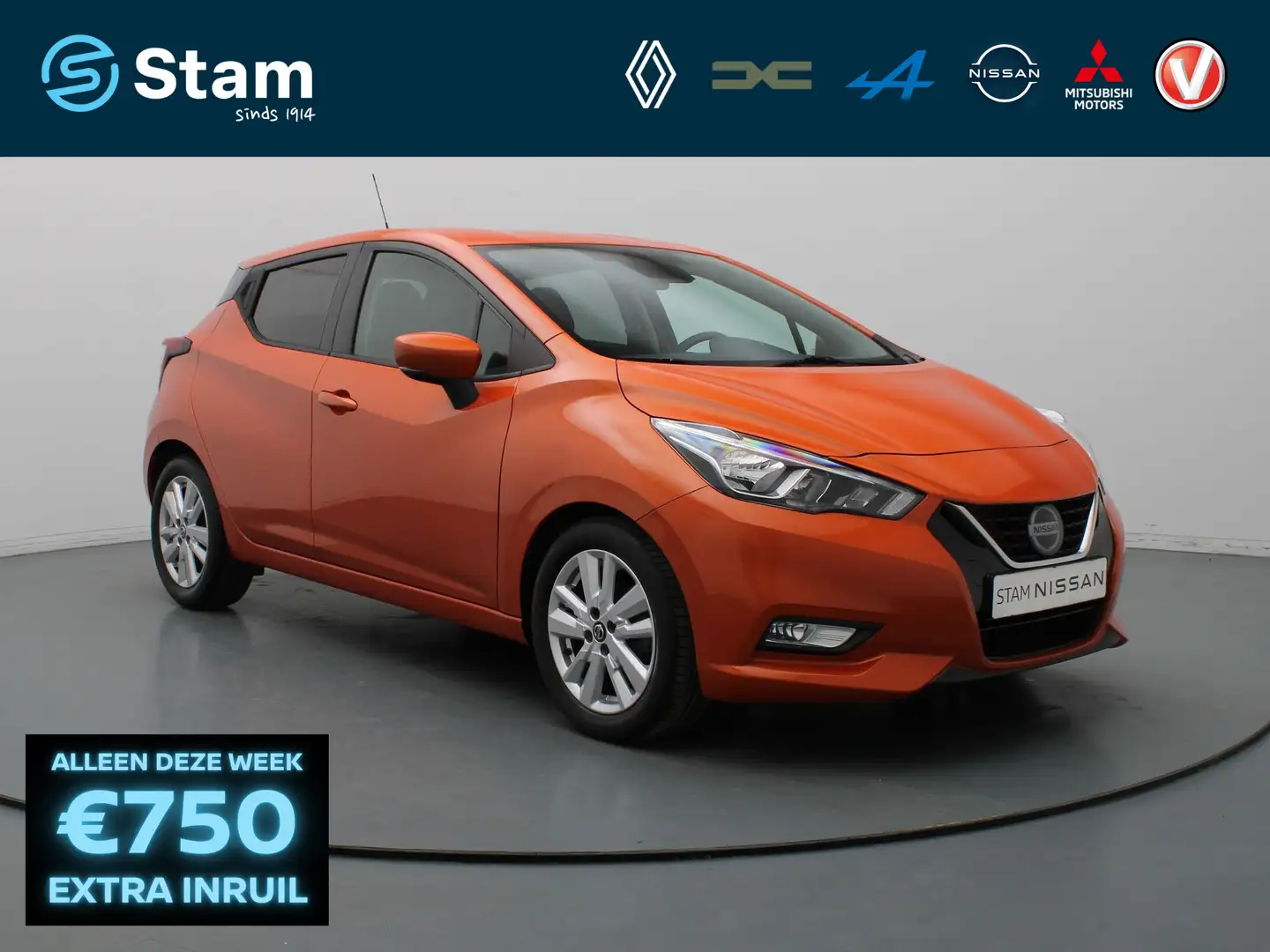 Nissan Micra 100pk IG-T N-Connecta Automaat Airco | Cruise | Na Orange - 1