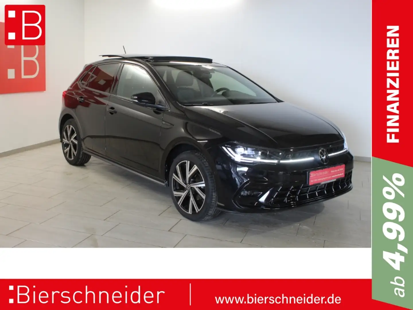 Volkswagen Polo 1.0 TSI DSG 2x R-Line 17 PANO MATRIX Zwart - 1