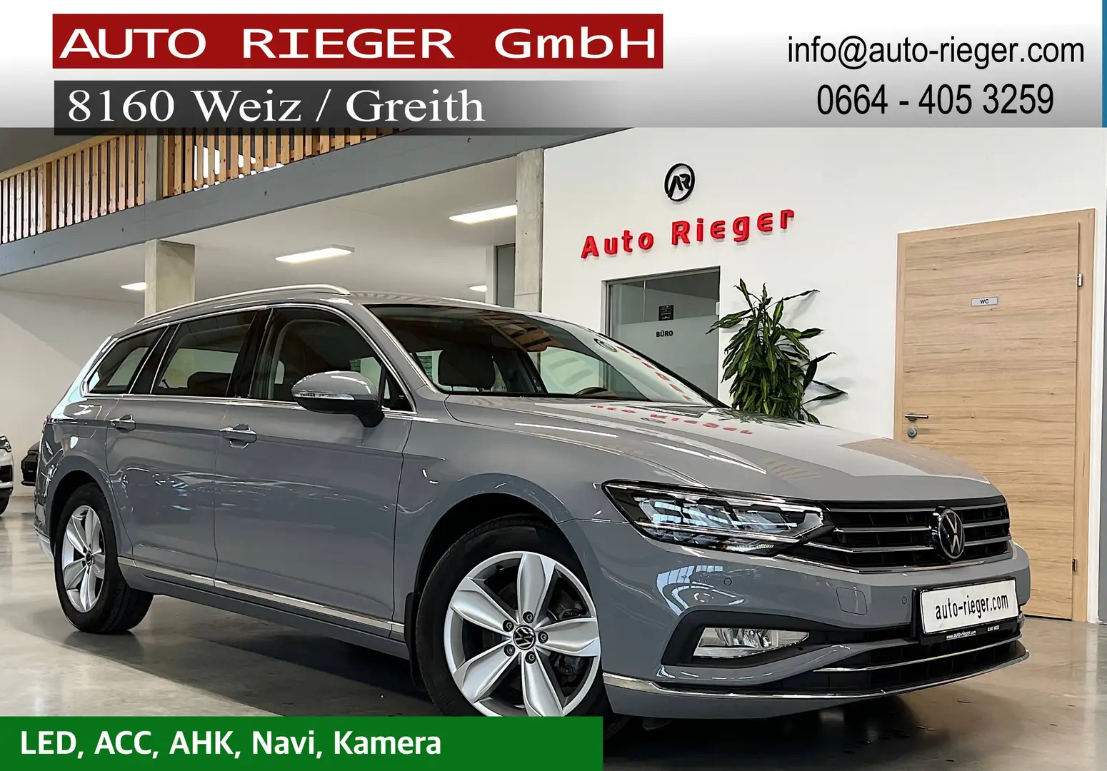 Volkswagen Passat Variant Elegance 4Motion LED, ACC, AHK, Kamera, Navi Grau - 1