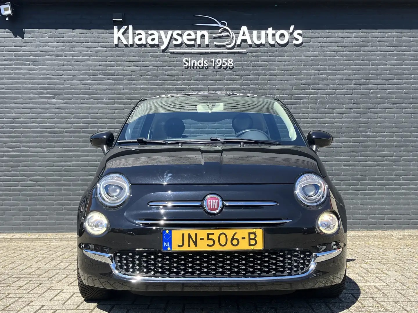 Fiat 500 0.9 TwinAir Turbo 80 pk Lounge | panoramadak | nav Zwart - 2