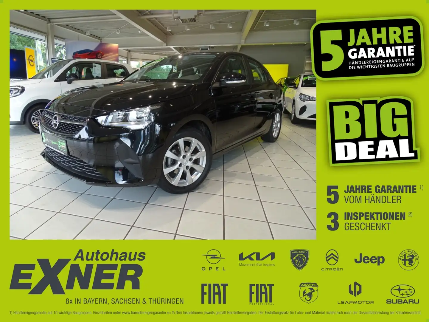 Opel Corsa 1.2 EDITION SHZ+Winterp.+LM+PDC+SpurH Schwarz - 1
