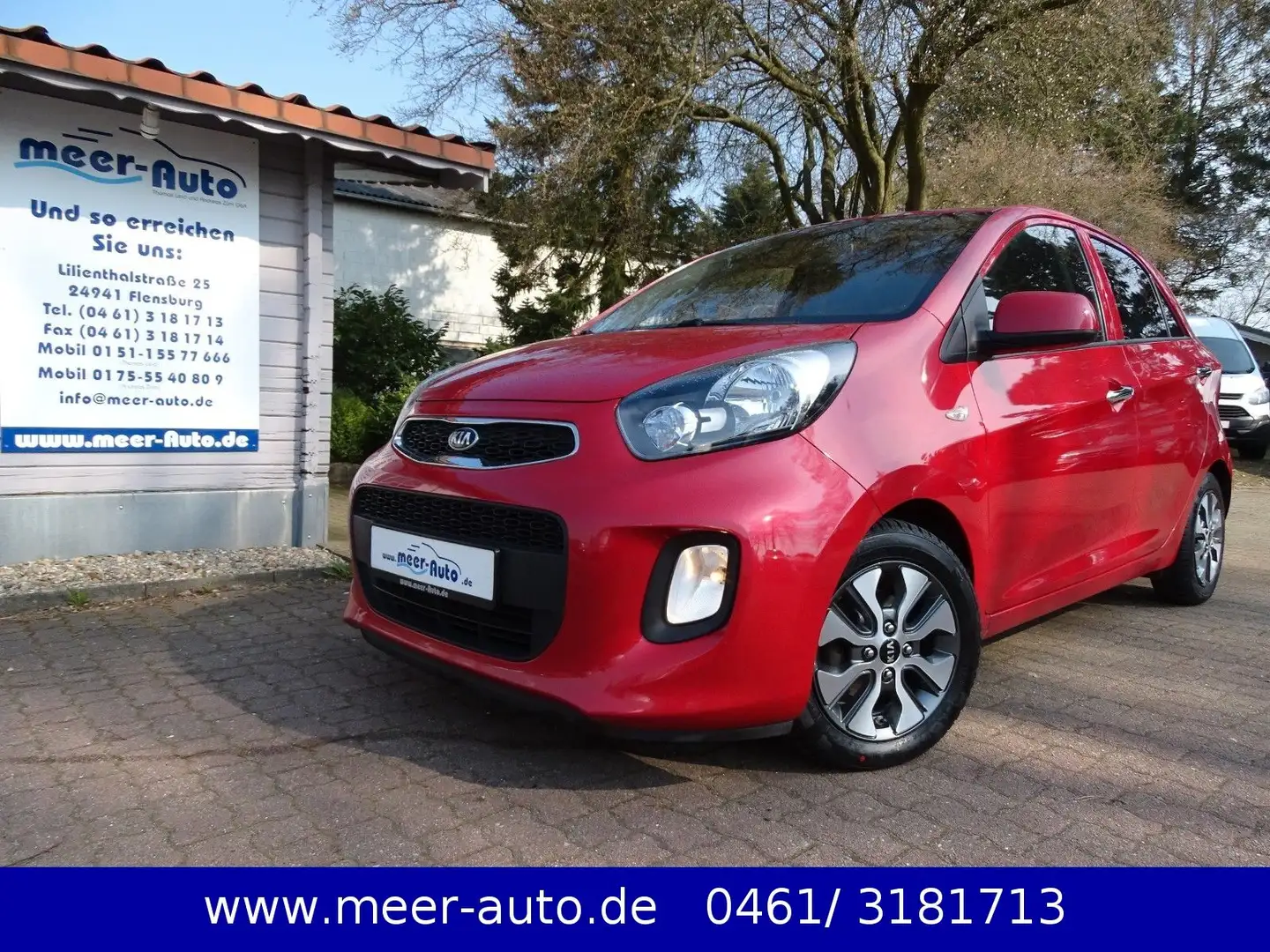 Kia Picanto Attraction+ Klima/SHZ/Navi/RFK/GRA/ALU Rouge - 1