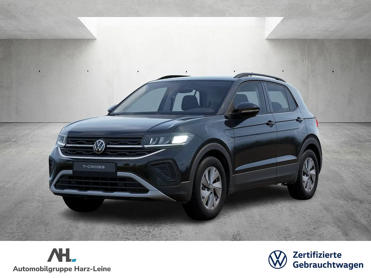 Volkswagen T-Cross 1.0 TSI Life Navi LED ACC PDC Keyless App-Connect Schwarz - 1