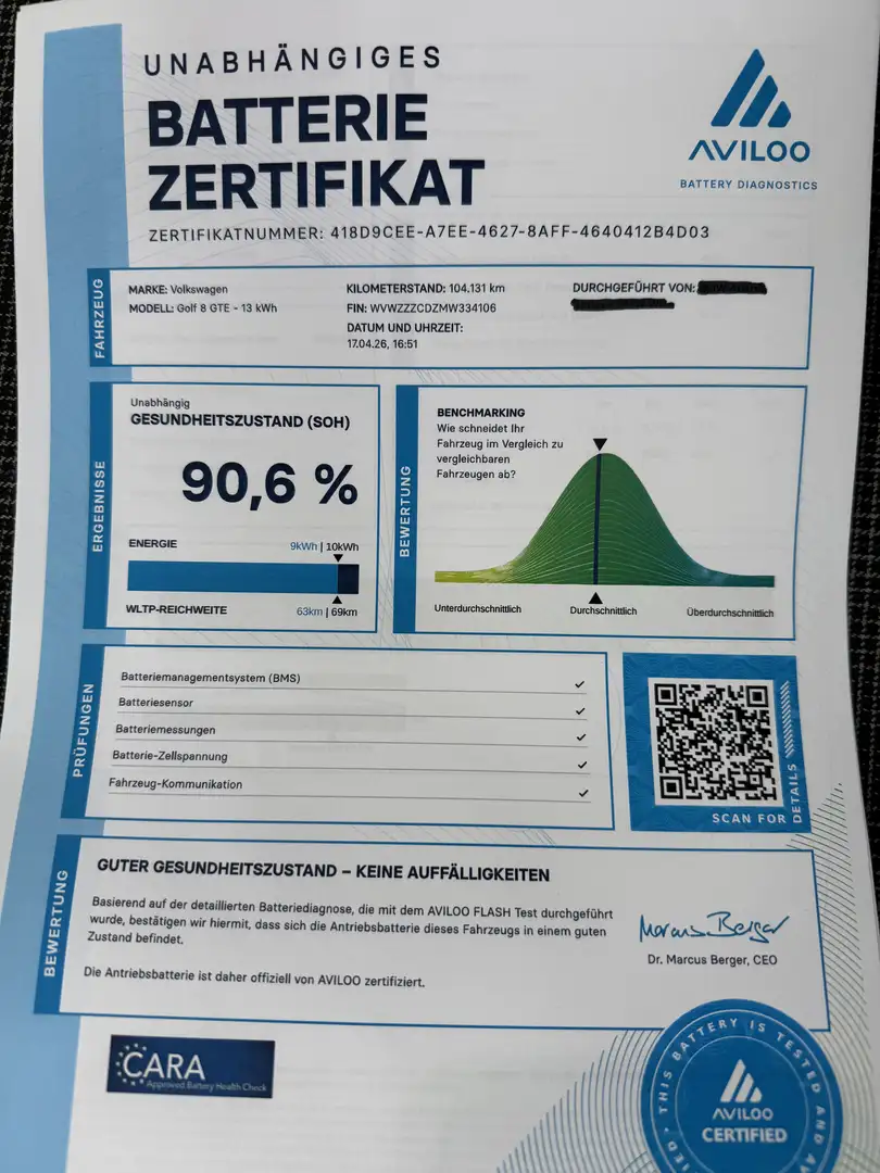 Volkswagen Golf GTE Schwarz - 2