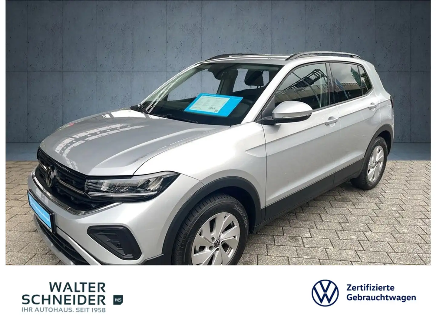 Volkswagen T-Cross 1.0 TSI Life LED App-Connect ACC Silber - 1