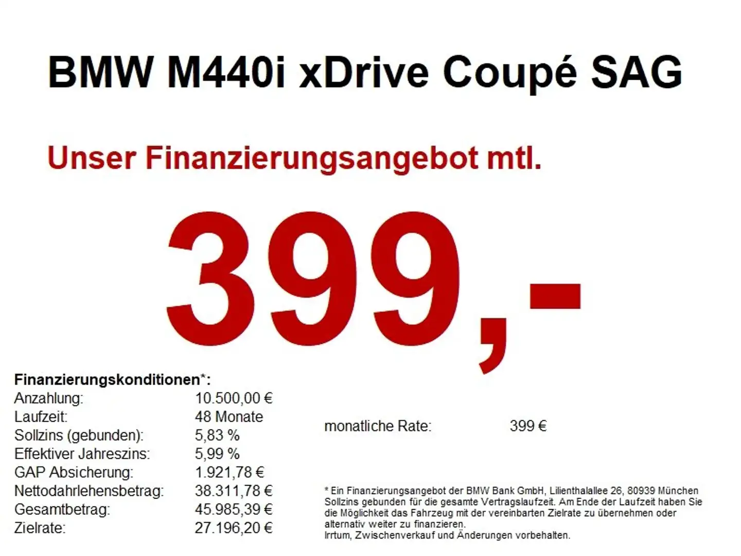 BMW 440 Mi xDrive Coupé SAG LASER/HUD/ACC/HiFi/DAB Blau - 1