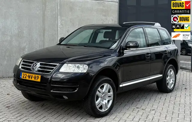 Volkswagen Touareg 3.2 V6 2004 Zwart 4M|NAP|APK|YOUNGTIMER