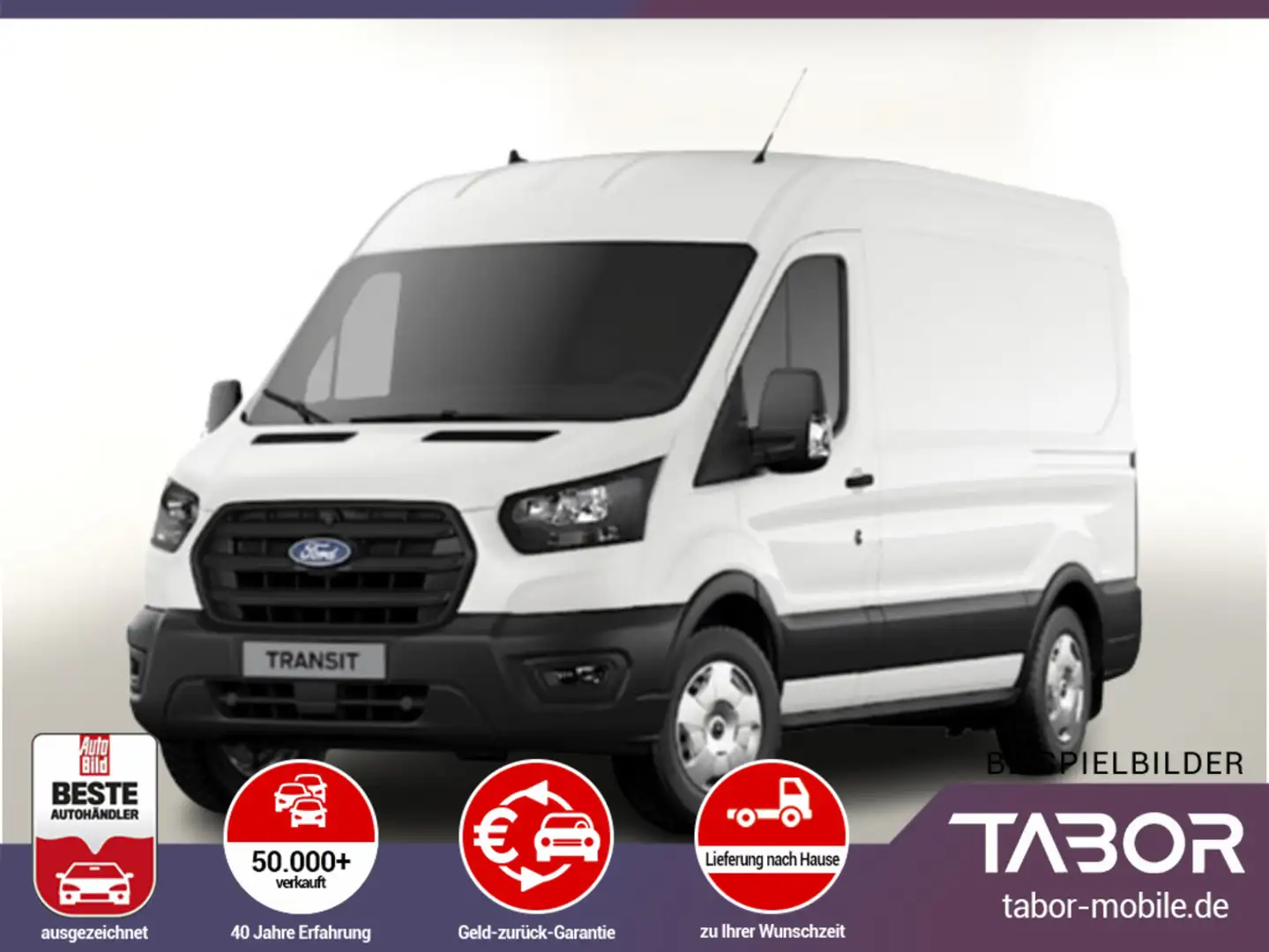 Ford Transit 310 2.0 TDCi 130 Aut L2H2 Trend PDC Temp Blanco - 1