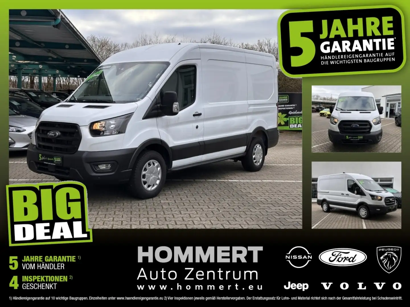 Ford Transit Kasten 2.0 TDCi L2 Trend *AHK*Spurh.* Weiß - 1