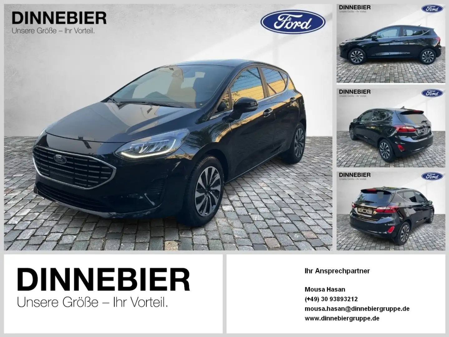 Ford Fiesta Titanium X LED+ParkAssist+NAVI+Kamera Schwarz - 1