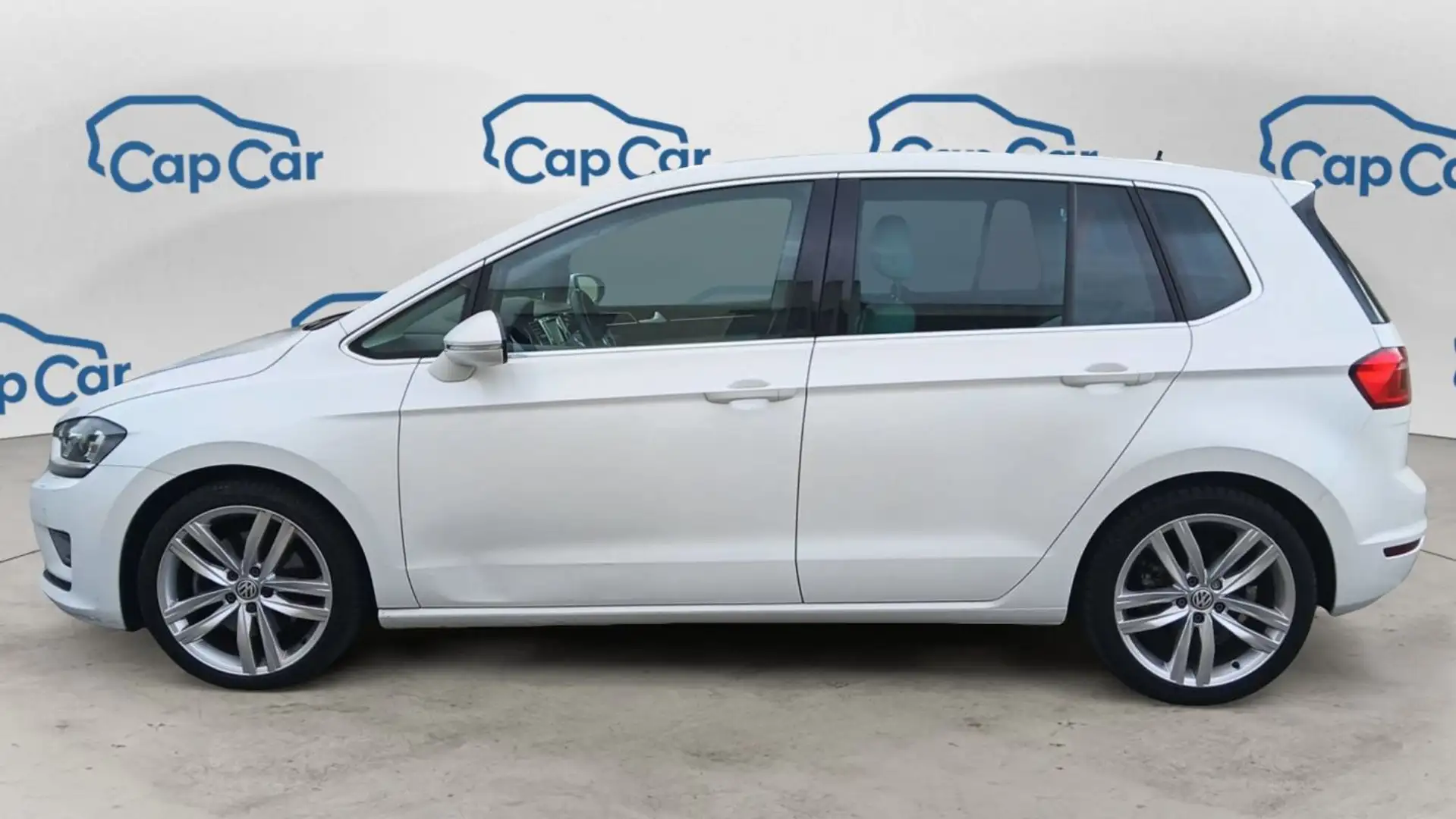 Volkswagen Golf Sportsvan 2.0 TDI 150 DSG6 Carat - Automatique Toit ouvrant Weiß - 2