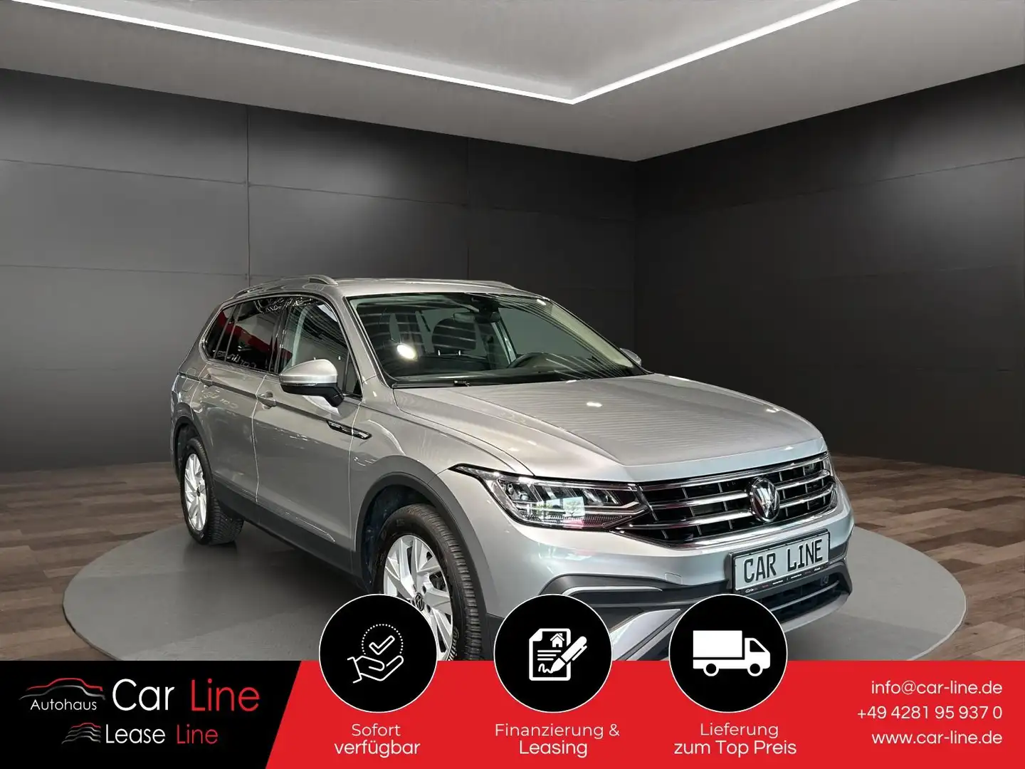Volkswagen Tiguan Allspace Life 2.0 TDI*AHK*CAM*ACC*7SITZE* Silber - 1
