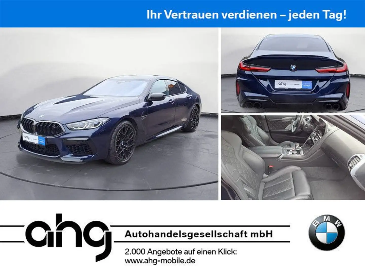 BMW M8 Competition Gran Coupe Drivers Package ACC Hi Niebieski - 1