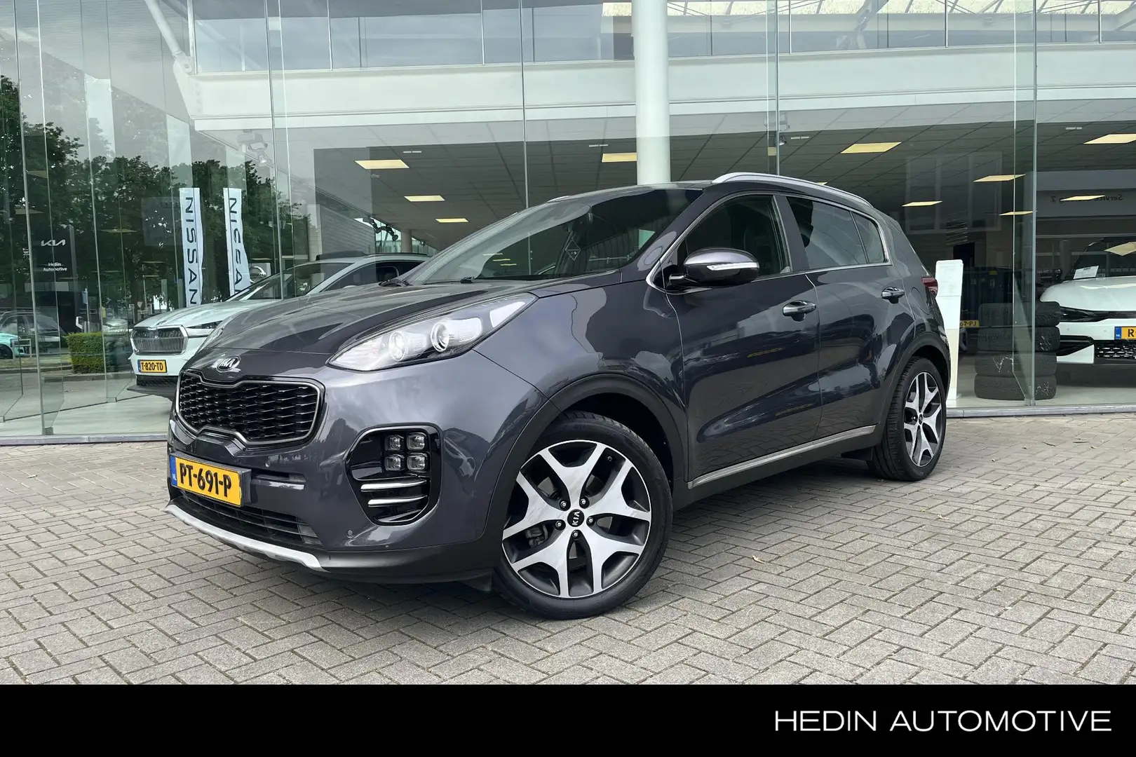 Kia Sportage 1.6 T-GDI GT-Line Nav | Climate Control | Leder | Grijs - 1