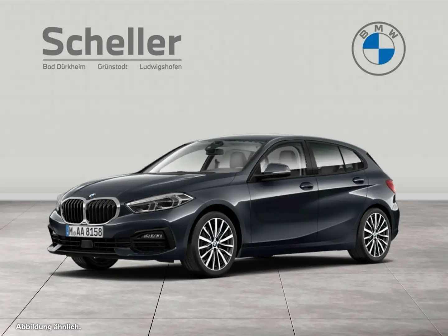 BMW 118 i Advantage Navi LED Shz Grau - 1