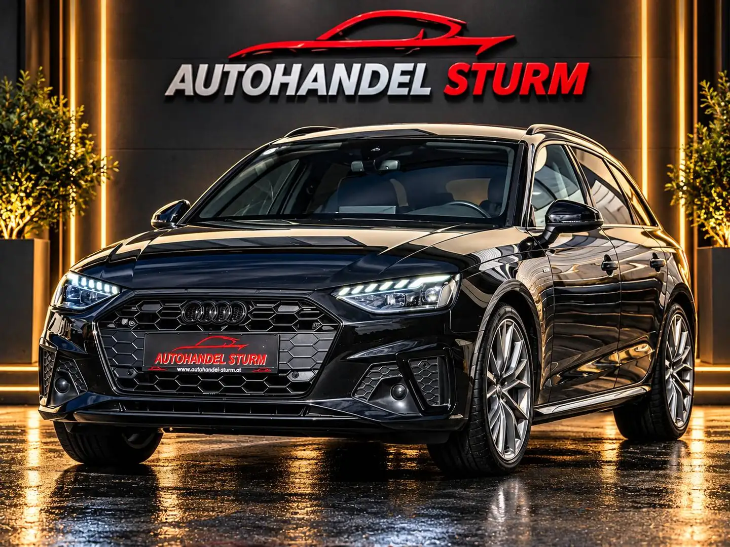 Audi A4 A4 Avant 40TDI Sline Competition Plus S-tr *Black*B&O*Virtual*AHK* Schwarz - 1