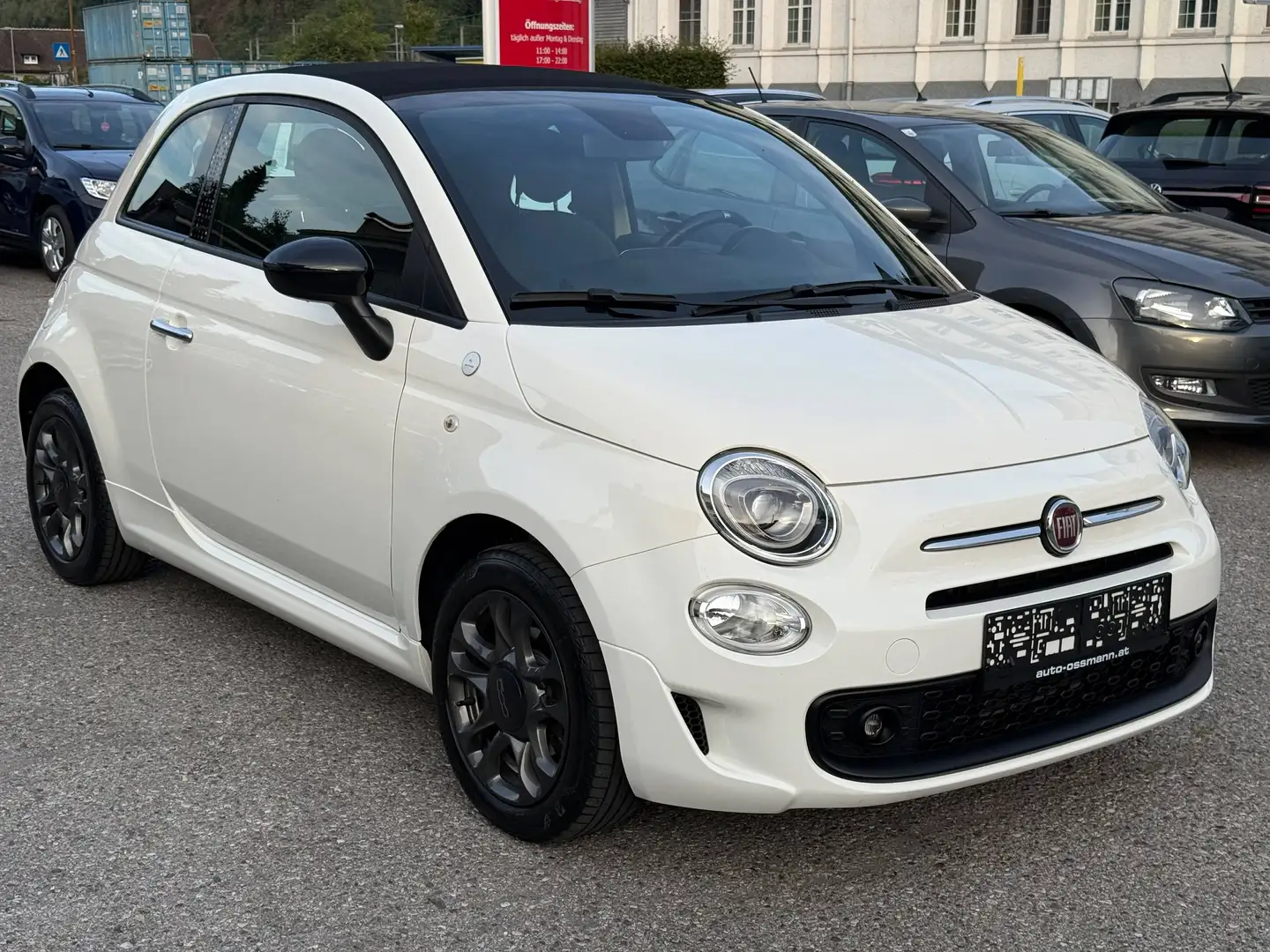 Fiat 500C Cabrio 1.0 Hybrid | Hey Google Edition | 1.Besitz | Leder | TÜV NEU | Weiß - 1