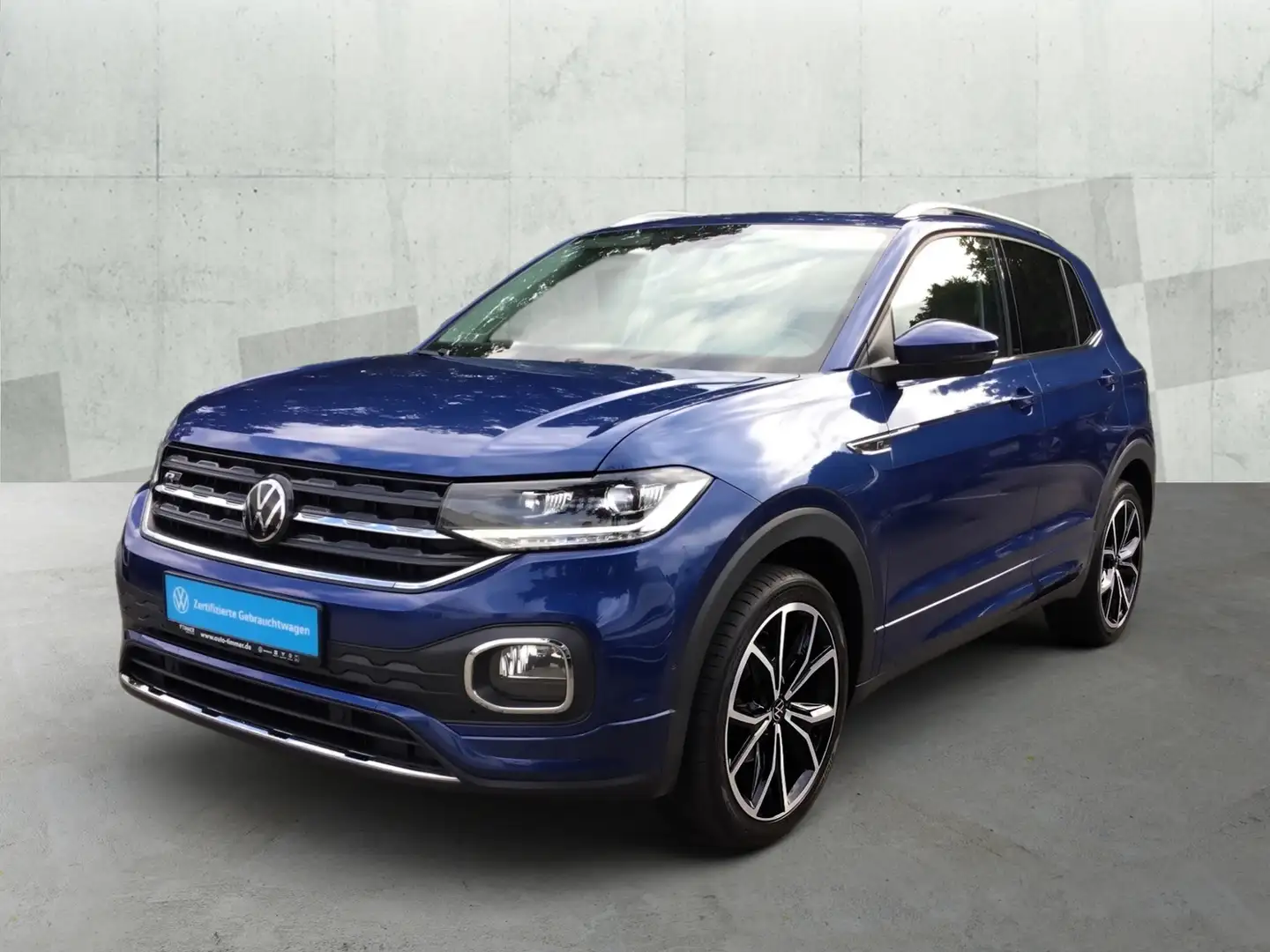 Volkswagen T-Cross 1.0 TSI DSG R-LINE *LED *ACC *18" *RKAM *NAVI SHZ Blau - 2