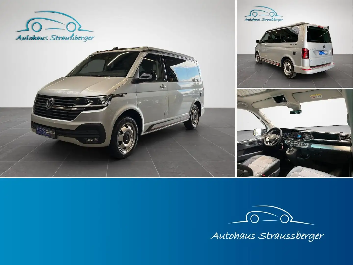 Volkswagen T6 California T6.1 California Beach Edition AHK ACC RFK STHZ Argintiu - 1