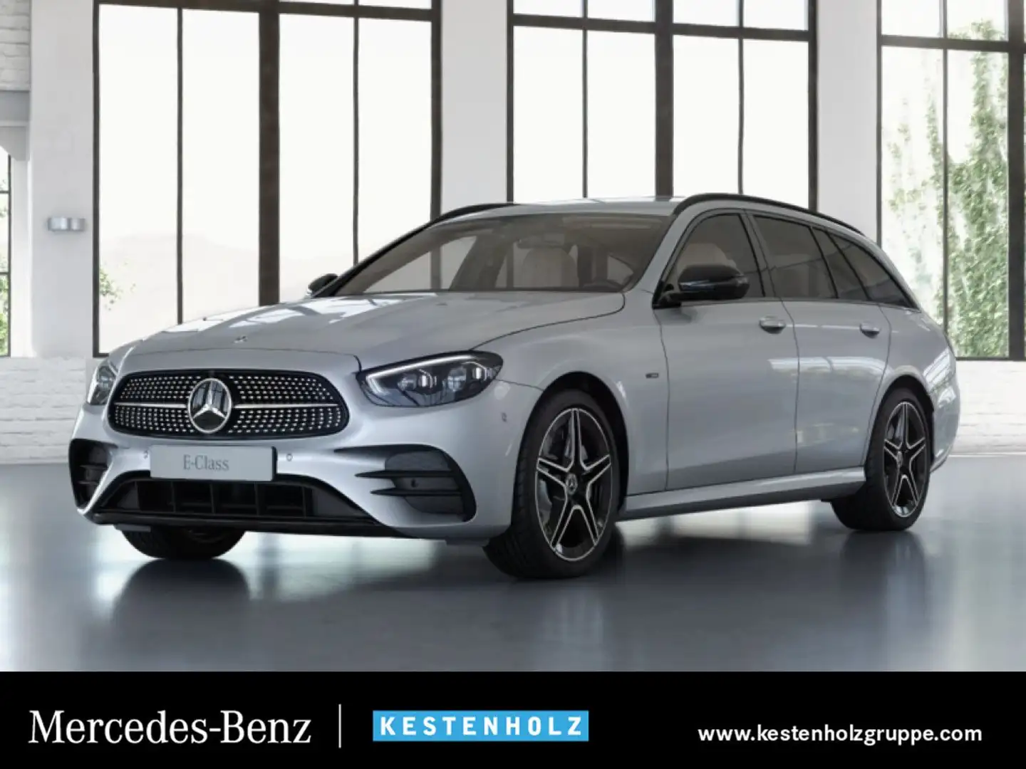 Mercedes-Benz E 300 de T 4M AMG Fahrass WideScreen Multibeam AHK Silber - 1
