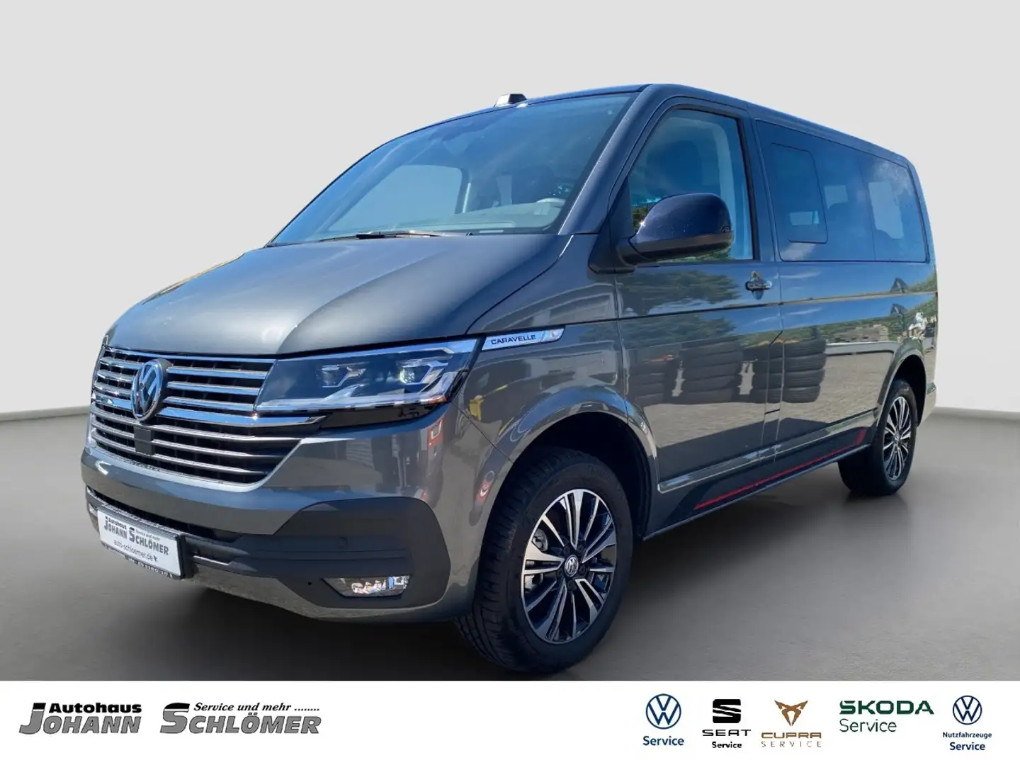 Volkswagen T6.1 Caravelle 2.0 TDI LED NAVI AHK KAMERA ACC Klima Navi Сірий - 1