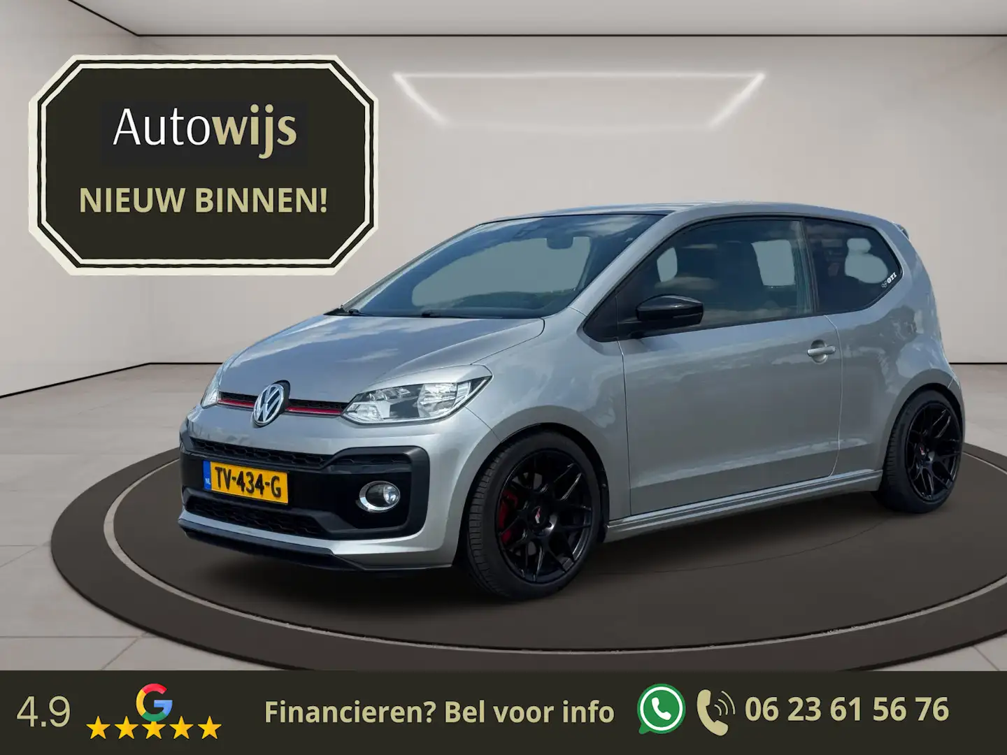 Volkswagen up! 1.0 TSI GTI|Milltek|Dab+|PDC|Beats|140PK|Trekhaak Grijs - 1