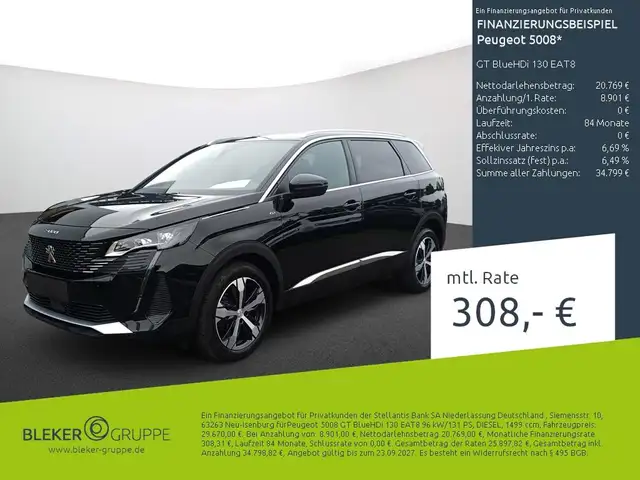 2023 Peugeot 5008 in Black for sale