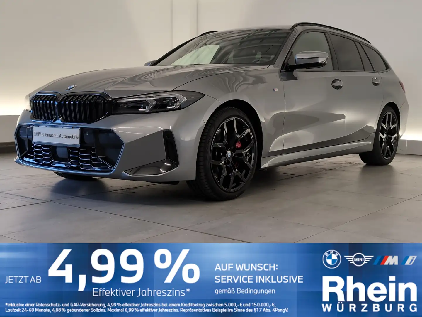 BMW 320 d xDrive Touring M Sportpaket LED/AHK/DAB LED/AHK/ Gris - 1