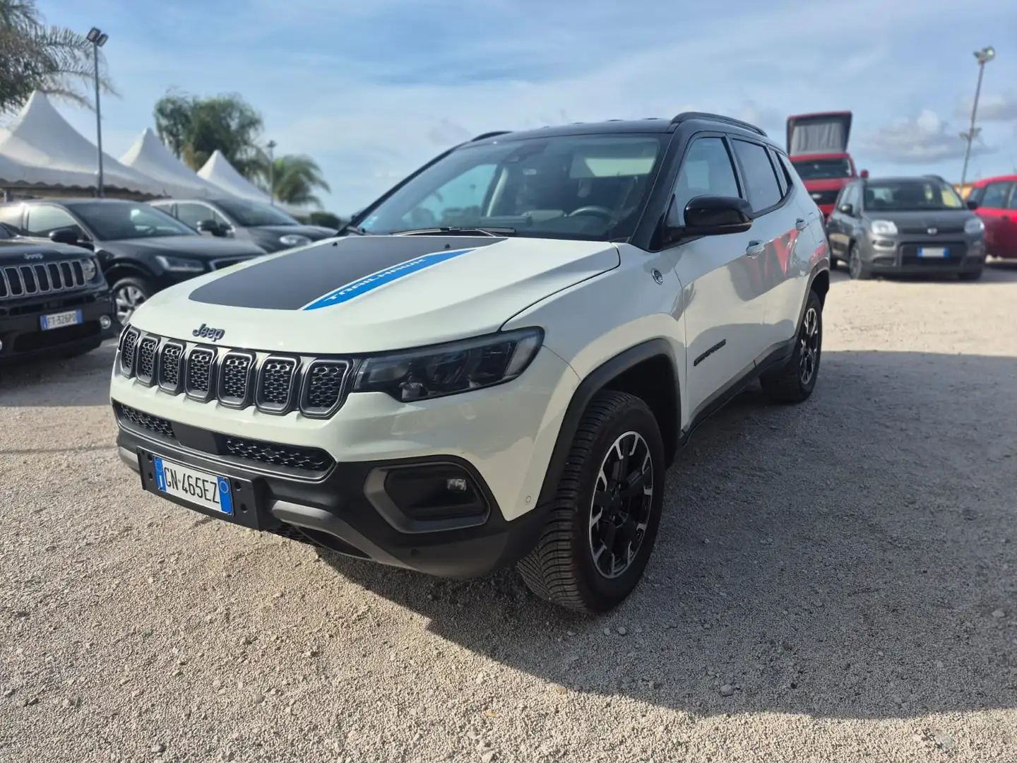 Jeep Compass Compass II 2021 1.3 turbo t4 phev Trailhawk 4xe Weiß - 1