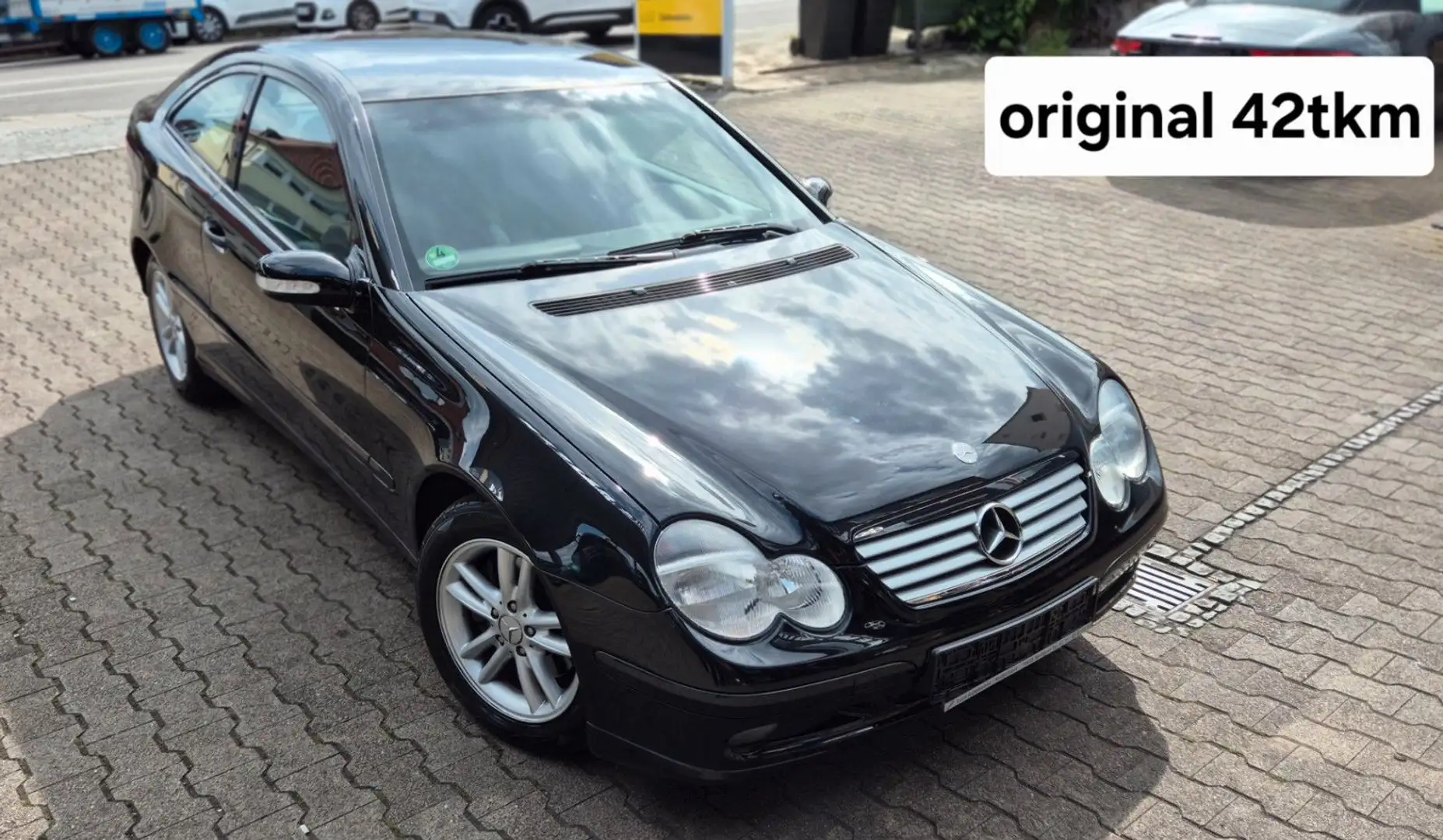 Mercedes-Benz C 230 C -Klasse Sportcoupe Kompressor 42Tkm Fekete - 1