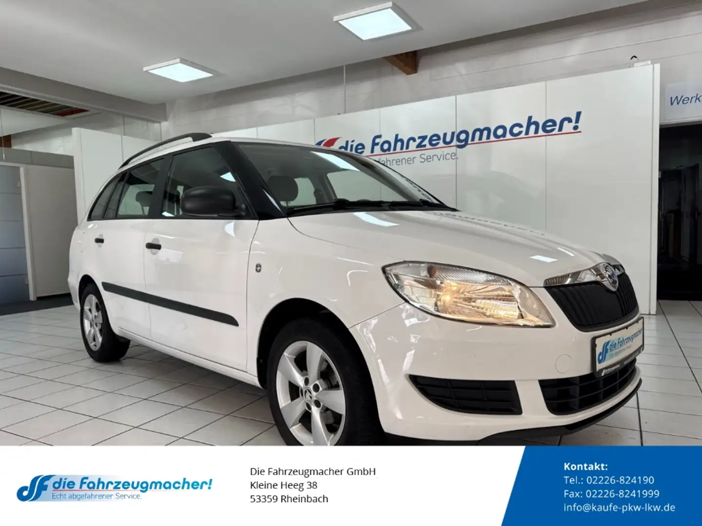 Skoda Fabia Combi Cool Edition GA Klima teilb.Rücksb MP3 CD eF Weiß - 1