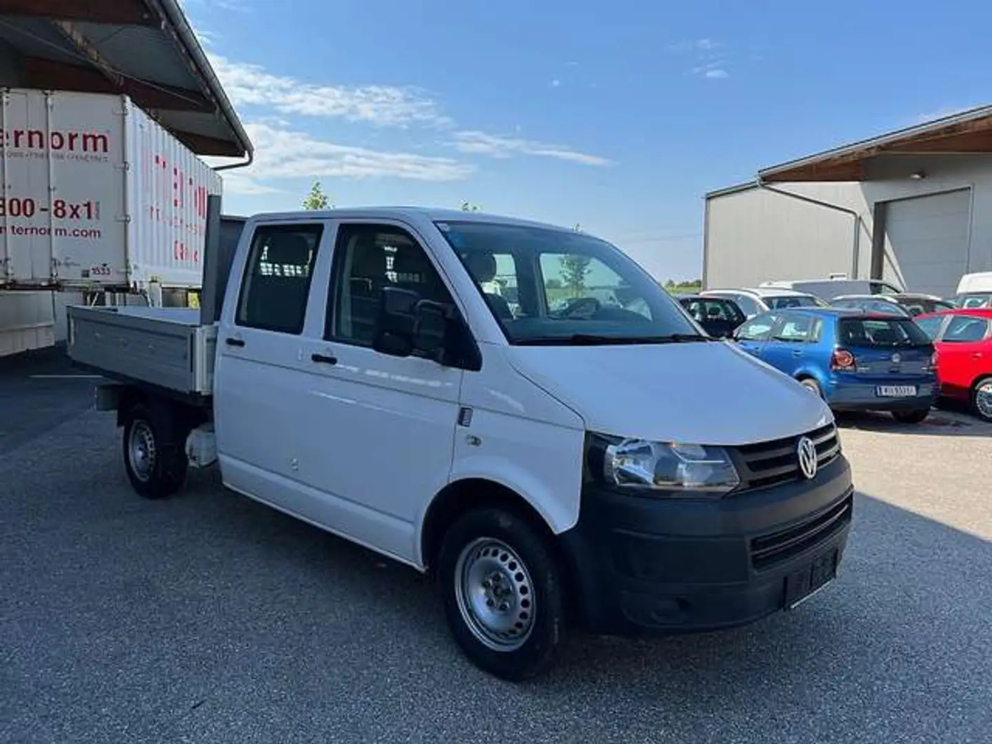 Volkswagen T5 Transporter Doka-Pritsche LR 2,0 TDI D-PF Weiß - 1