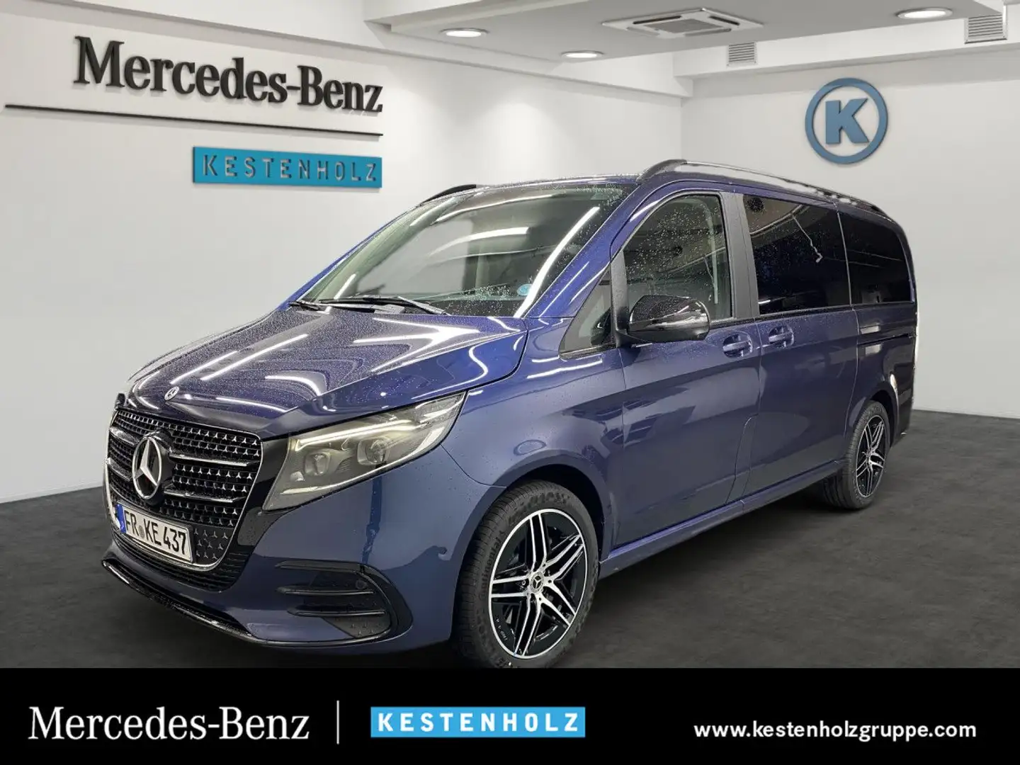 Mercedes-Benz V 300 d 4MATIC AVANTGARDE NIGHT+AHK+360°+DIST Blau - 1