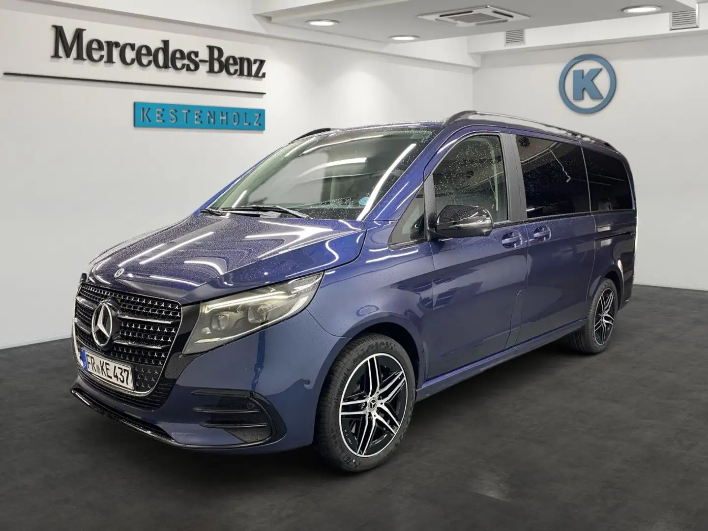 Mercedes-Benz V 300 d 4MATIC AVANTGARDE NIGHT+AHK+360°+DIST Blau - 2